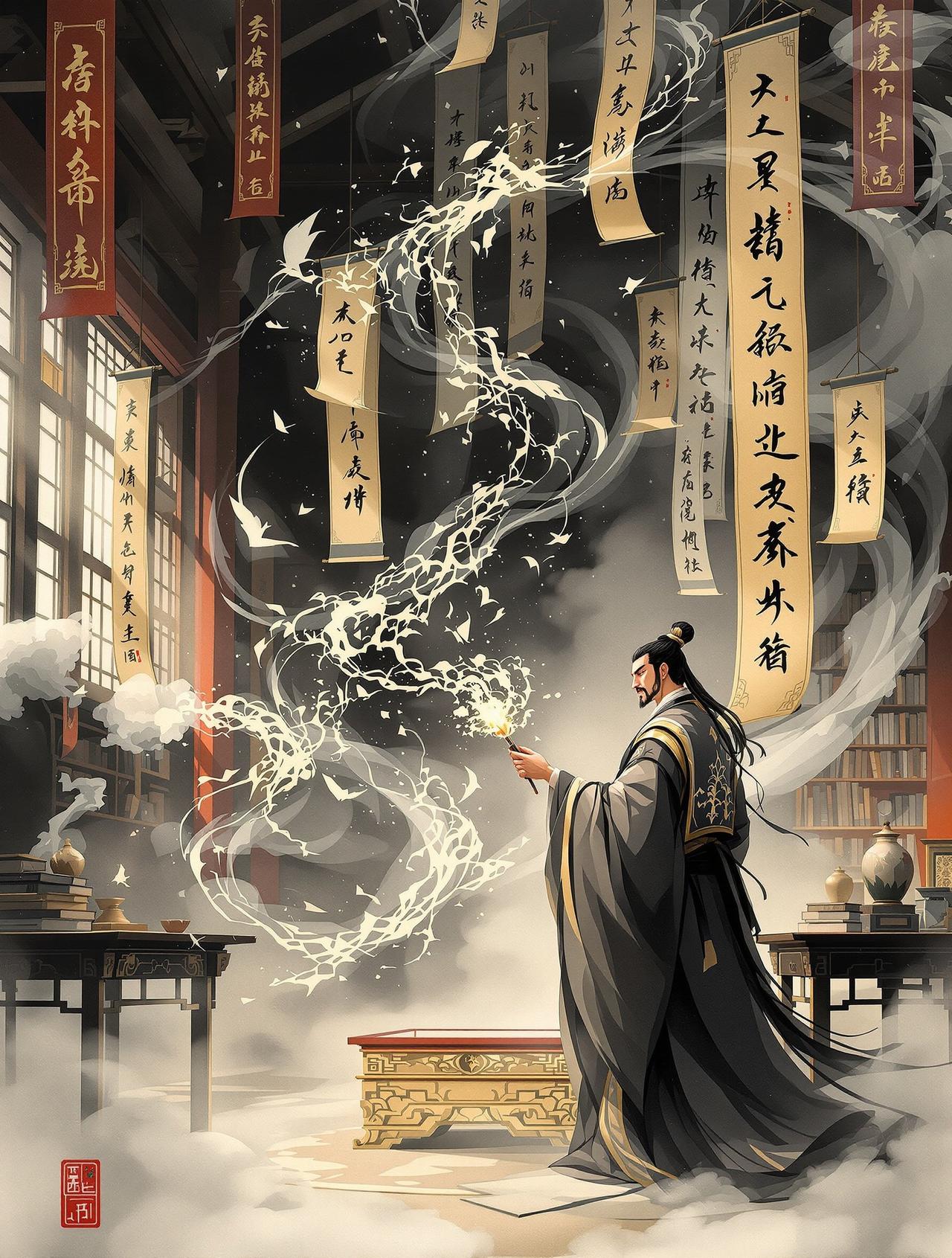 韩漫画墨魂番剧封面 - 文墨仙侠题材动画